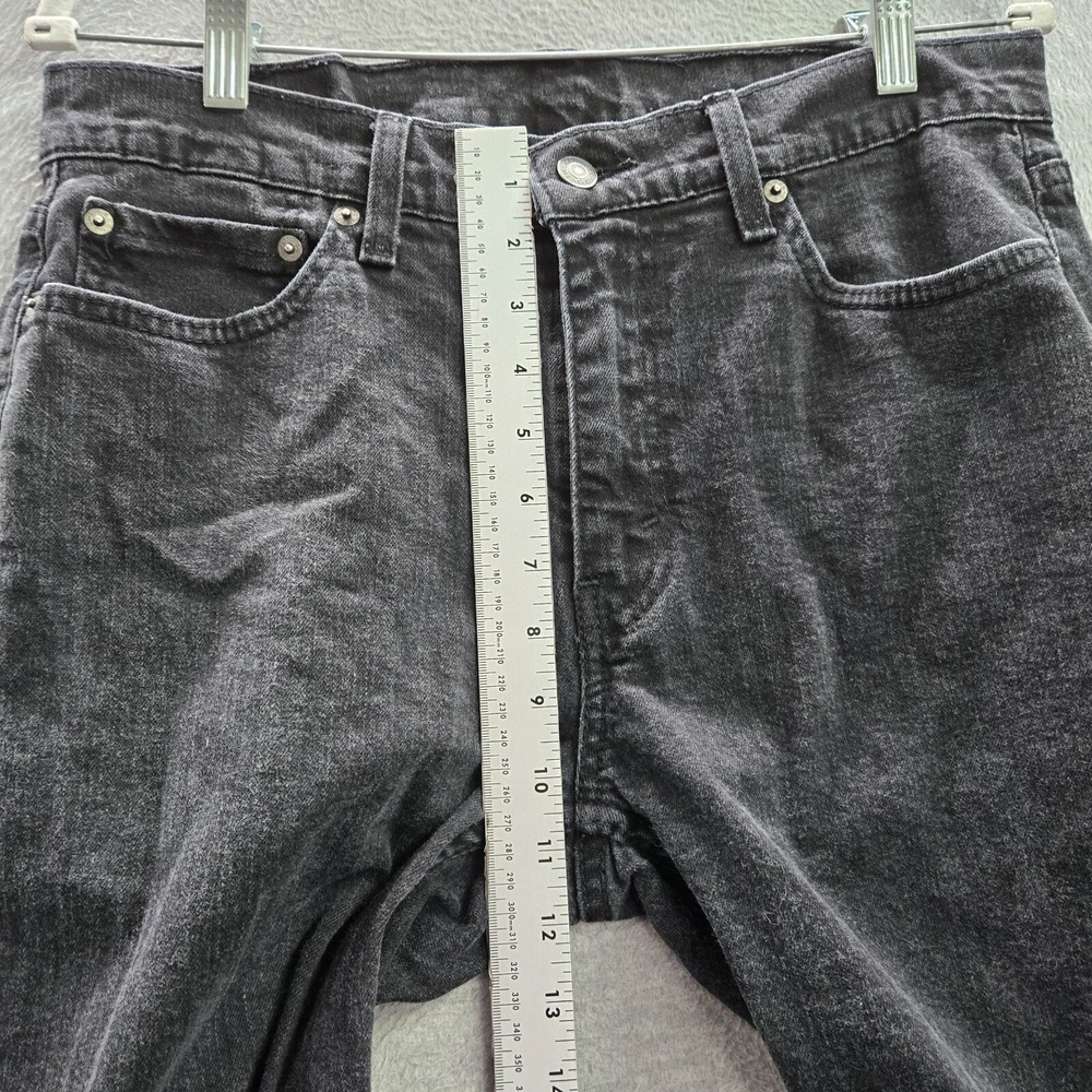 Levi's 514 Men Jeans 33x32 Gray Denim Straight Fit Pockets Mid Rise Cotton Adult - Picture 4 of 14